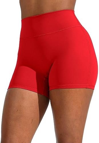 Women's Workout Gym Shorts High Waisted Athletic Booty Yoga Shorts with Tummy Control