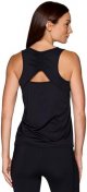 Active Workout Top for Women, Sleeveless Gym Shirt Body Skimming Keyhole Open Back Tank for Yoga, Running, Fashion