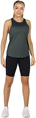 Women's Racerback Workout Tank Tops - Athletic Yoga Tops, Running Exercise Gym Shirts (Pack of 3)