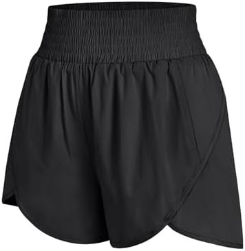 Womens Athletic Shorts High Waisted Running Shorts Gym Workout Shorts Casual Comfy Sport Shorts with Pockets 2024