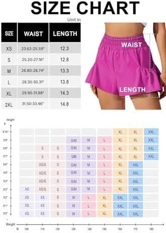 Women High Waisted Flowy Shorts Athletic Running Shorts with Pockets Quick Dry Gym Workout Summer Shorts