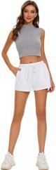 Women's Lounge Shorts Comfy Casual Drawstring Exercise Shorts with Pocket