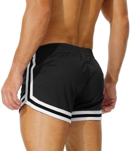 Men's Mesh Running Shorts Retro 3 Inch Quick Dry Gym Athletic Workout Short Shorts