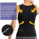 Mens Compression Shirt Belly Slimming Body Shaper Vest Sleeveless Zipper Undershirt Tank Top Shapewear for Stomach