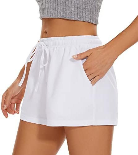 Women's Lounge Shorts Comfy Casual Drawstring Exercise Shorts with Pocket