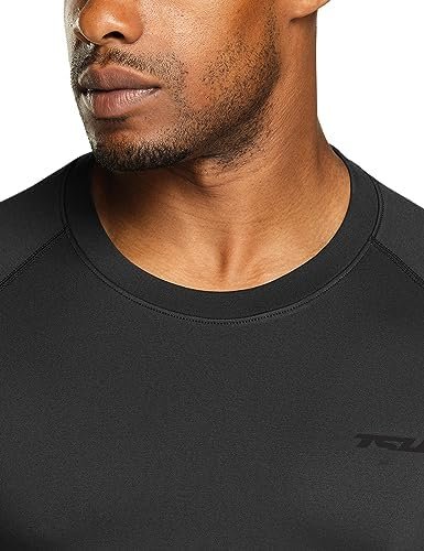 Men's Thermal Short Sleeve Compression Shirts, Athletic Sports Base Layer Top, Winter Gear Running T-Shirt