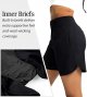 Women's Running Shorts with Zipper Pockets 7 Inch Long High Waisted Athletic Workout Gym Summer Shorts for Women