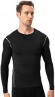 3 Pack Cool Dry Compression Shirts for Men Long Sleeve Baselayer Tops Running Workout T Shirt