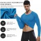 Men's Compression Shirts Long Sleeve Quick Dry Athletic Running T-Shirt Workout Sports Gym Base Layer Tops