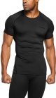 Men's Thermal Short Sleeve Compression Shirts, Athletic Sports Base Layer Top, Winter Gear Running T-Shirt