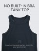 Womens Workout Racerback Tank Top High Neck Athletic Camisole Tanks Running Sleeveless Tops Gym Shirts