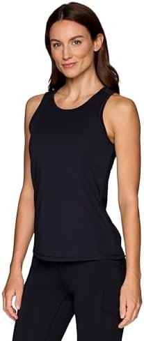 Active Workout Top for Women, Sleeveless Gym Shirt Body Skimming Keyhole Open Back Tank for Yoga, Running, Fashion