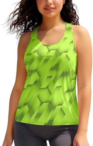 Running Tanks for Women Moisture Wicking Athletic Workout Gym Tops Racerback