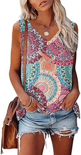 Womens Tank Tops Sleeveless Yoga Shirts Summer Tops Loose Fit Running Athletic Shirts