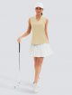 Womens Golf Shirt V Neck Sleeveless Polo Shirts Athletic Tennis Tank Tops Moisture Wicking Lightweight Sports Top