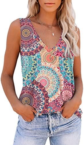 Womens Tank Tops Sleeveless Yoga Shirts Summer Tops Loose Fit Running Athletic Shirts