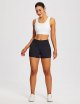 Women's Workout Running Shorts 2 in 1 Spandex High Waisted 3" Athletic Shorts with Liner Pockets